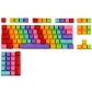 104 Keys Rainbow Doubleshot PBT Backlit Keycaps Set OEM Profile for ANSI MX Mechanical Gaming Keyboard GK/Annie/poker